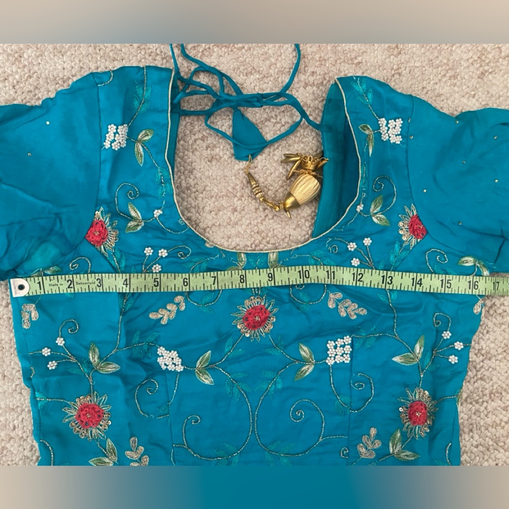Blue Anarkali with Salwaar - Picture 6 of 16